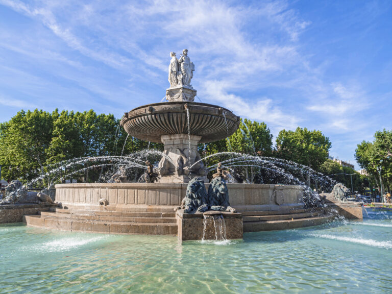 France, from Marseille - Aix-en-Provence, La Rotonde fountain