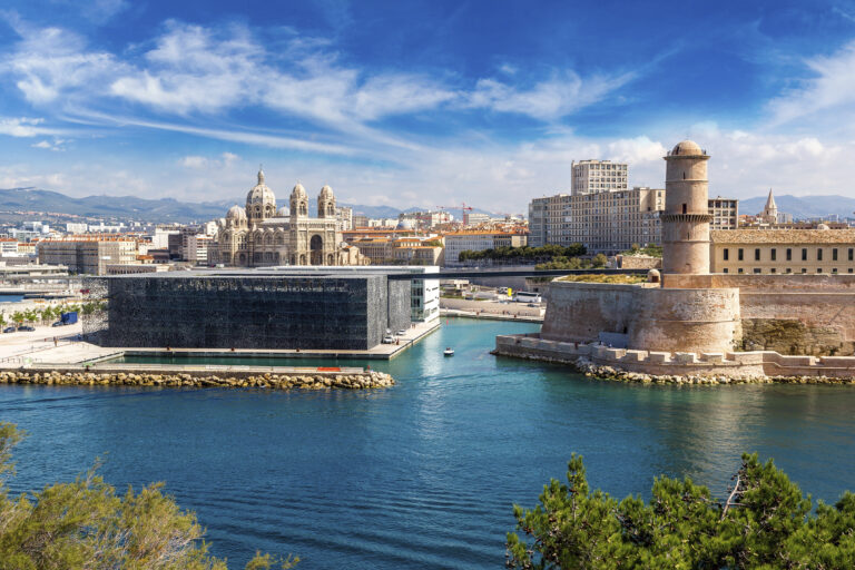 France, Marseille - St Jean Castle and Cathedral de la Major